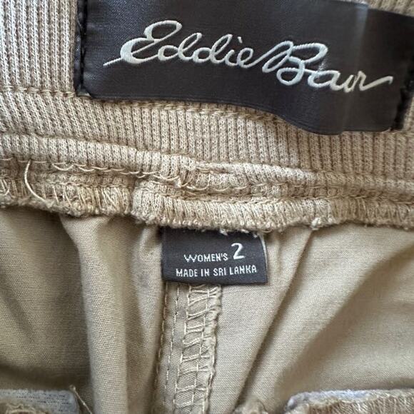 Eddie Bauer Women's Khaki Comfort‎ Straight Leg Waist Band Outdoor Pants Size 2 - Picture 5 of 11
